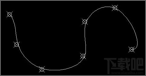 AutoCAD2008怎么绘制样条曲线2