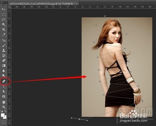 PHOTOSHOP制作动画-萦绕美女身边的光线