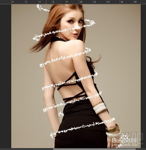 PHOTOSHOP制作动画-萦绕美女身边的光线