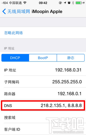 iOS8DNS