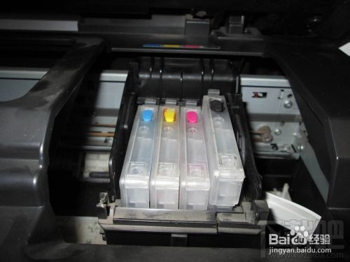 爱普生OFFICE TX300F系列打印机给墨盒注墨教程