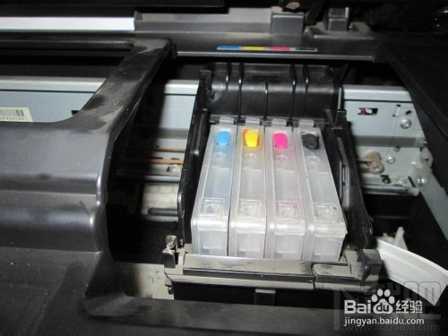 爱普生OFFICE TX300F系列打印机给墨盒注墨教程