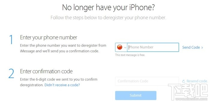 ƻDeregister iMessage