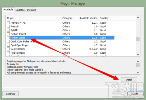 Notepad++如何安装Python插件?Notepad++插件?